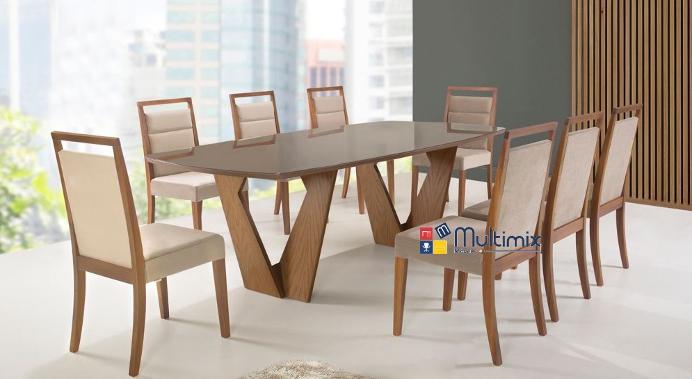 Mesa de Jantar Charlotte - 1,70m x 1,10m x 0,75m