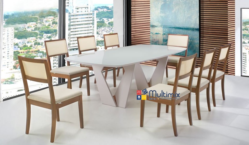 Mesa de Jantar Charlotte - 1,70m x 1,10m x 0,75m