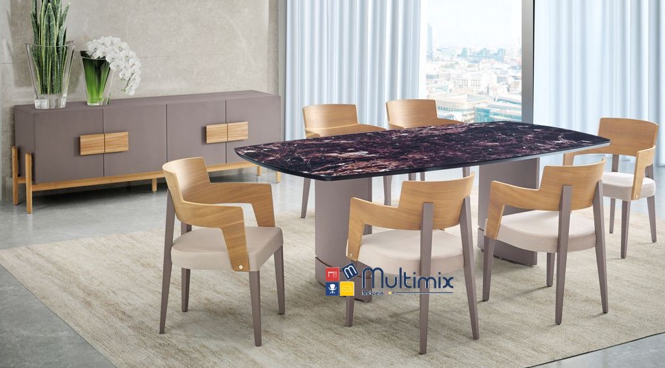 Mesa de Jantar Romana - 1,90m x 1,10m x 0,75m