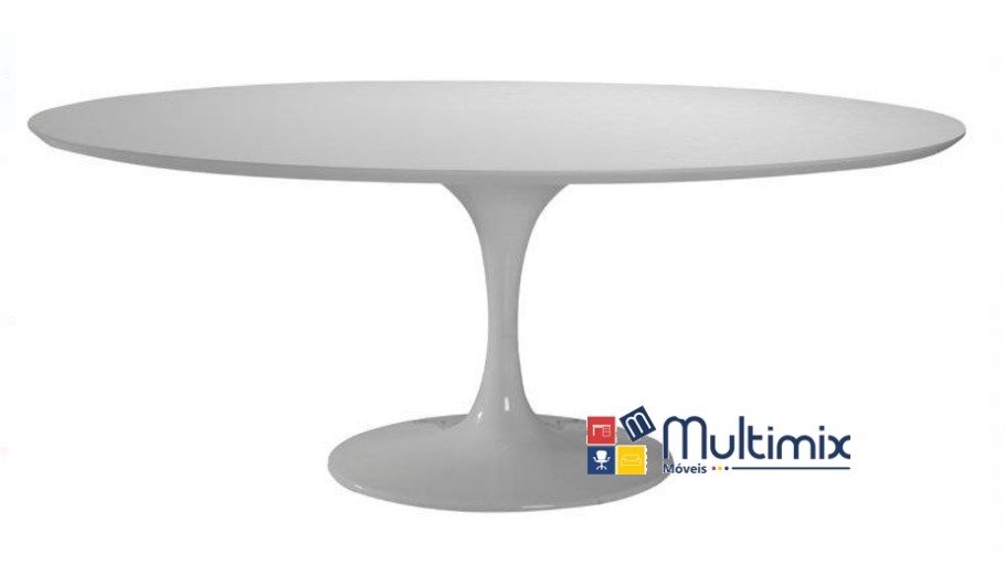 Mesa de Jantar Saarinen - modelo OVAL com 1,60 m x 0,90 m