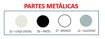 Plataforma Simples Módulo Auxiliar 120 x 67,5 | Linha Prima Impact 40mm