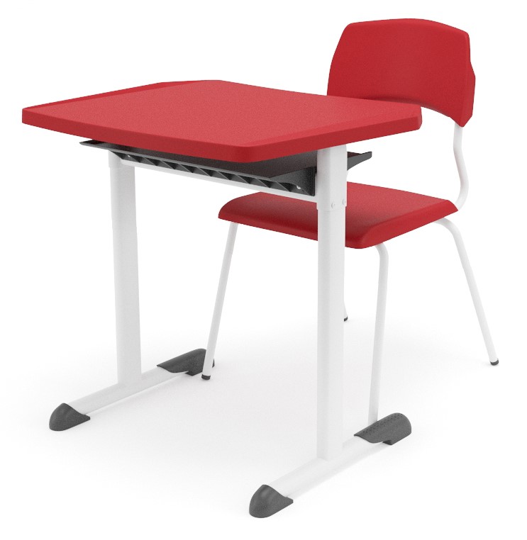 Conjunto Mesa e Cadeira Escolar Eloplax Adulto