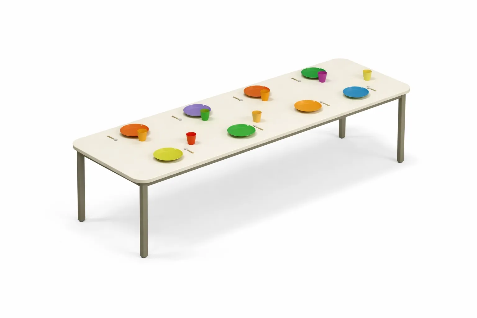 Mesa para Refeitório Escolar INFANTIL - 8 lugares