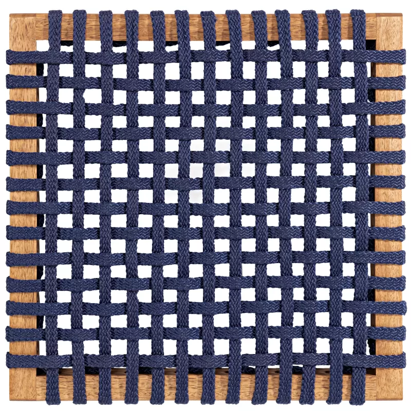 Mesa de Jantar em Madeira Corda Areia | Linha Traço - Alt. 0,75 cm X Larg. 2,20 cm X Prof. 0,93 cm - Espaço Casa e Jardim