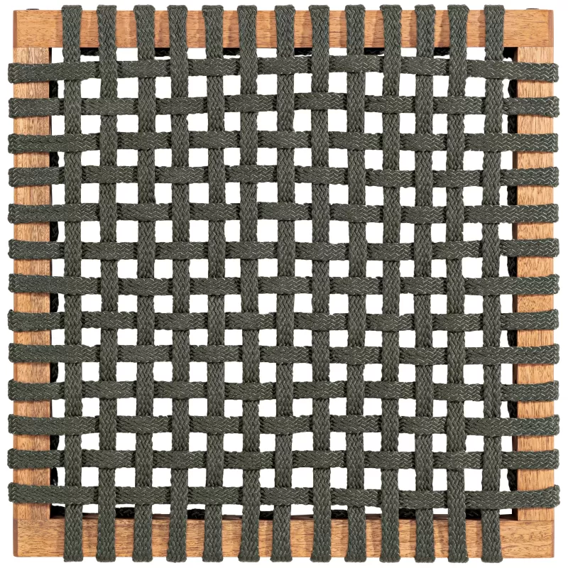 Mesa de Jantar em Madeira Corda Areia | Linha Traço - Alt. 0,75 cm X Larg. 2,20 cm X Prof. 0,93 cm - Espaço Casa e Jardim