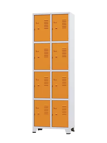 Grp 4/8 - Roupeiro de Aço 8 Portas | Chapa 26 - Pitão P/ Cadeado