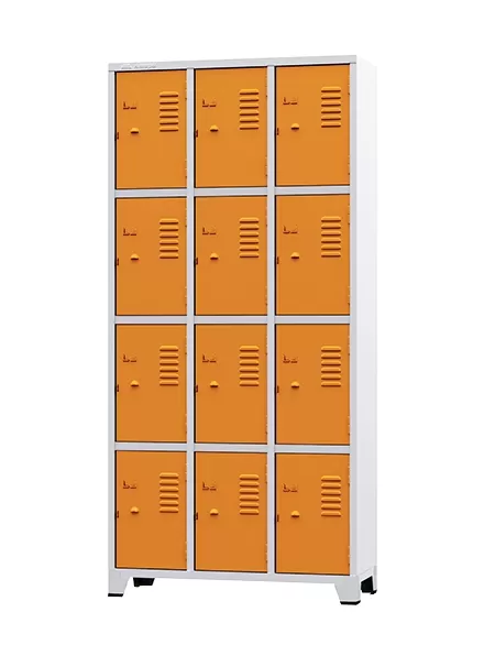 GRP-12 Chapa 26 - Roupeiro de aço 12 Portas | Pitão p/ cadeado GRP-12 Chapa 26 - Roupeiro de aço 12 Portas | Pitão p/ cadeado