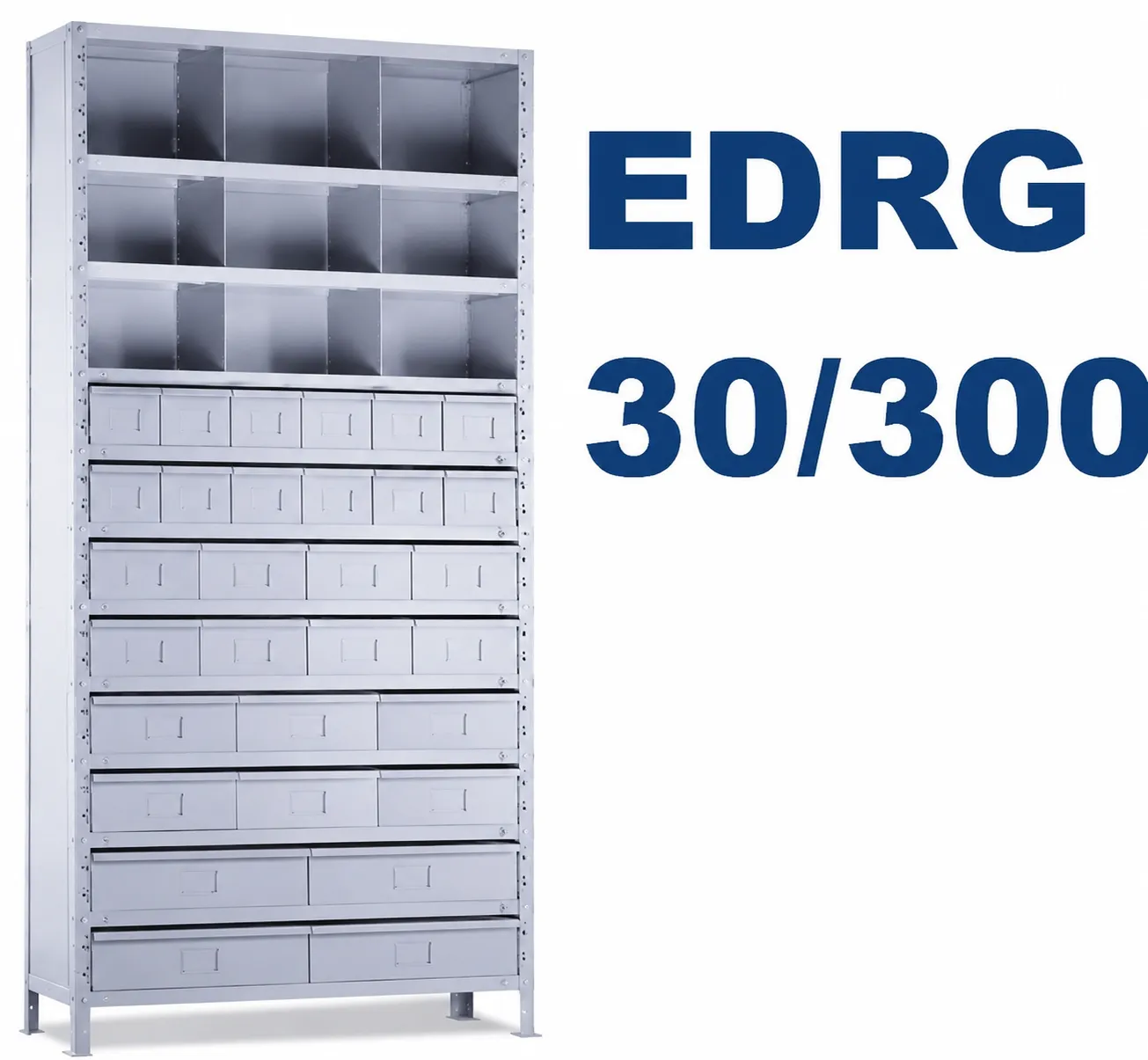 Estante de Aço com 30 Gavetas | Chapa 24 - Edrg-30/300