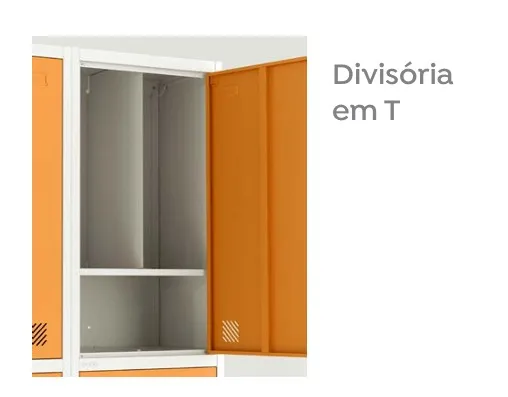 GRP 04 INS Chapa 26 - Roupeiro de aço Insalubre 4 portas com sapateira - NR 24 e NR 18