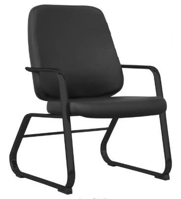 Cadeira para Escritório Maxxer para Obeso Luxo / Plus Size - Base em Metal Preto *fixa