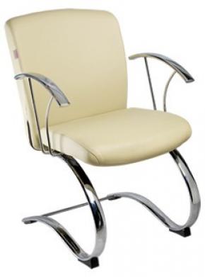 Cadeira Sargas Diretor | Estrutura Fixa Elíptica Cromada