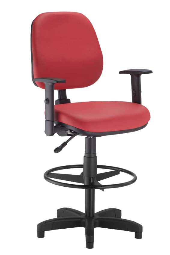 Cadeira Corporate Executiva Com Base Caixa - Braço Digitador/ Base Preta