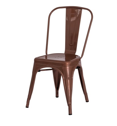 Cadeira Iron Design Rosê Gold
