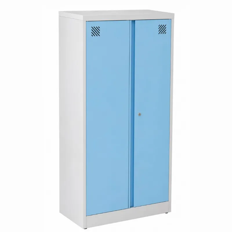 Armário De Aço Médio Com 2 Portas E 3 Prateleiras - Com Fechadura L Chapa 26