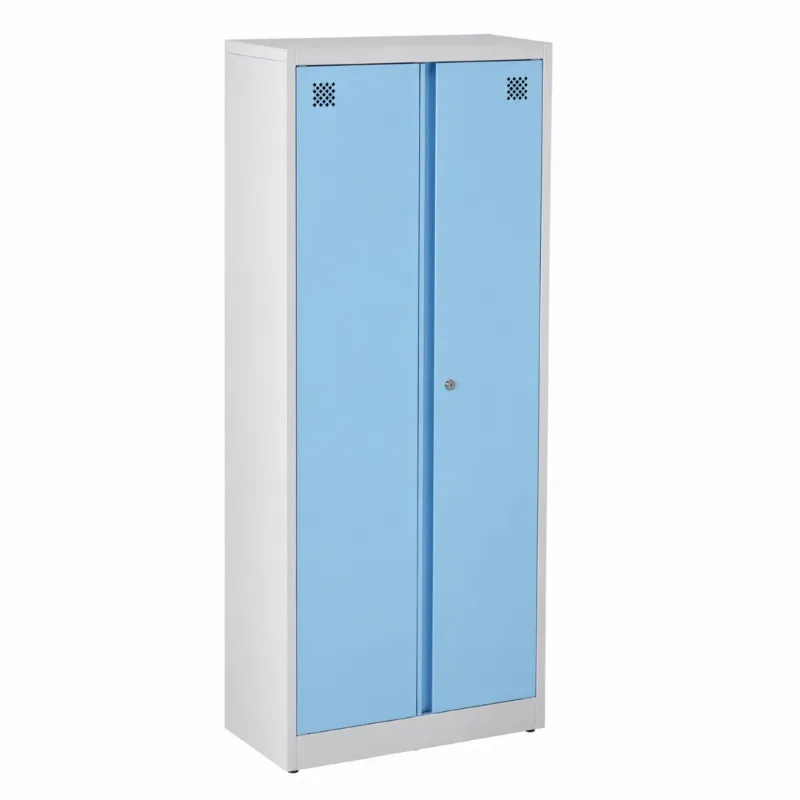 Armário De Aço Alto Com 2 Portas E 4 Prateleiras - Com Fechadura L Chapa 26 - 1960(A)X800(L)X400(P)
