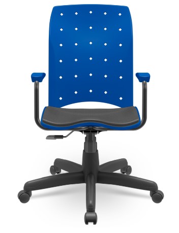 Cadeira Ergoplax Mais Presidente Giratória | Com Braços - Assento Estofado