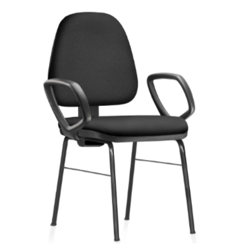 Cadeira Para Escritório Ergonômica SKY Diretor - Pés Fixos, Com Braços | Certificada Abnt