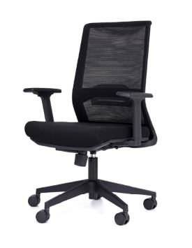 Cadeira Para Escritório ELITE FLEX Presidente - Assento Estofado / Encosto Em Tela - Cadeiras Home Office