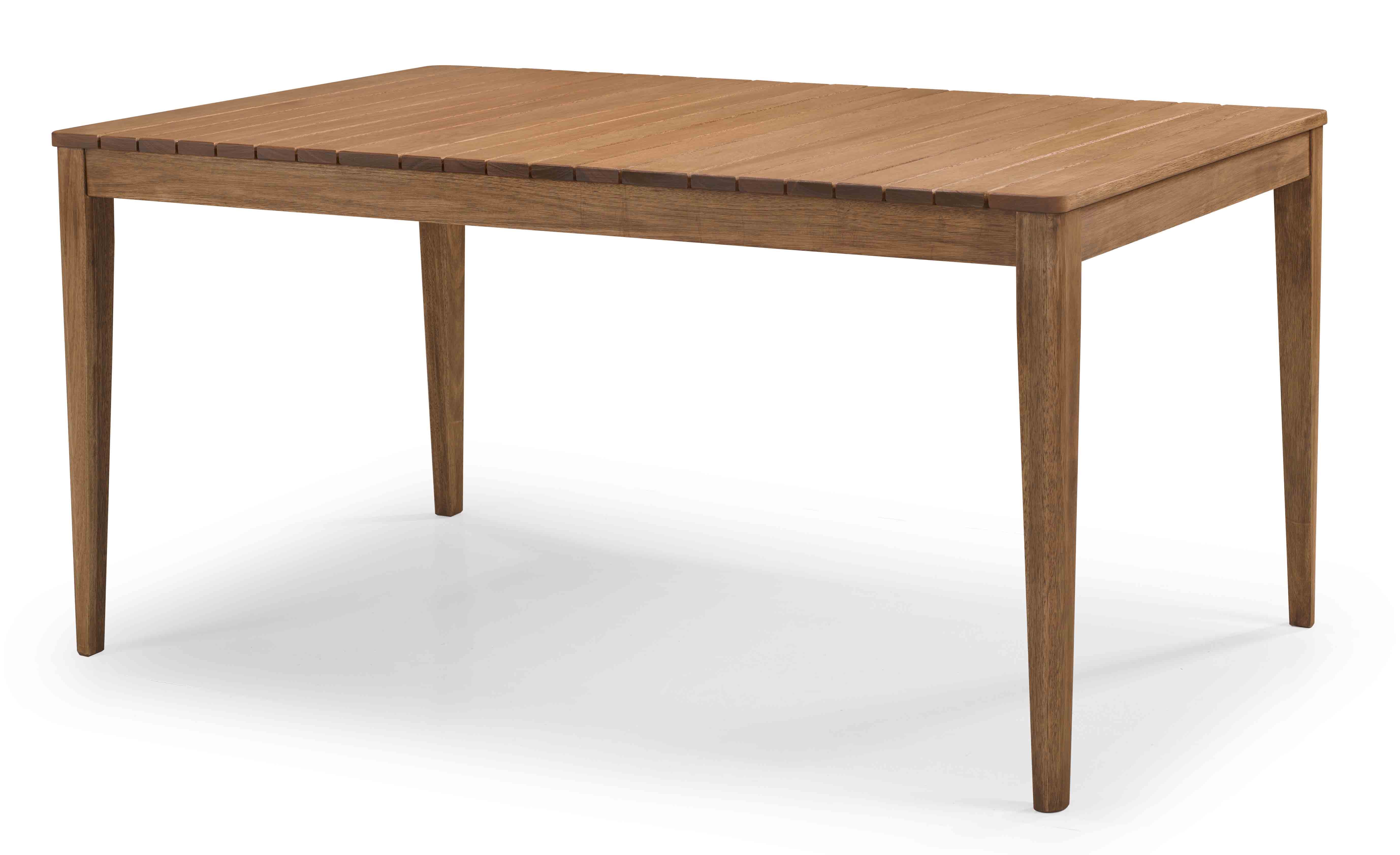 Mesa de Jantar Doha Retangular 180 Cm X 90 Cm - Madeira Eucalipto, Acabamento Stain Jatobá - Espaço Casa E Jardim