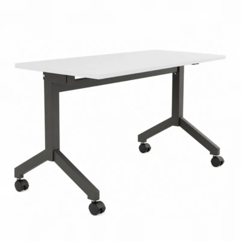 Mesa Escritório E Reunião Rebatível | Larg. 1000 X Prof. 600 X Alt. 750 - Tampo 25mm *com Rodízios