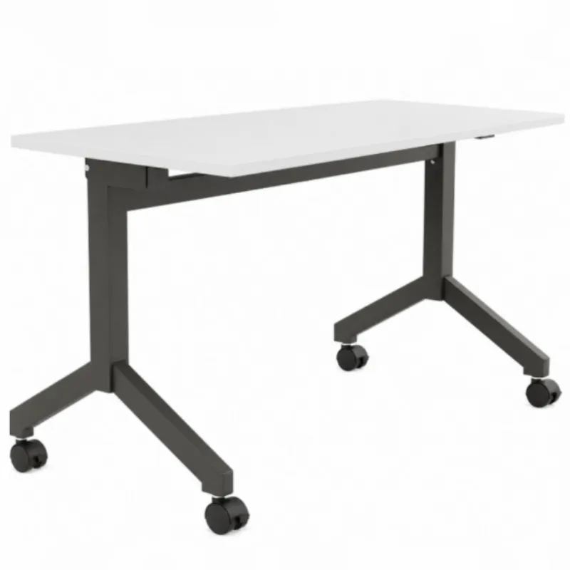 Mesa Escritório E Reunião Rebatível | Larg. 1500 X Prof. 600 X Alt. 750 - Tampo 25Mm *Com Rodízios