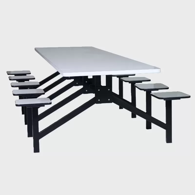 Mesa Para Refeitório Industrial 06 Lugares - TAMPO E BANCOS EM MDF 18MM | Barra W - PROMOÇÃO VIA PIX!!