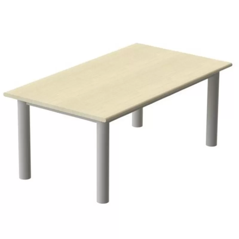 Mesa Refeitório 2 Lugares - Larg. 1,20 M X Prof. 80 Cm X Alt.72 Cm | Tampo Mdp 25mm Melamínico