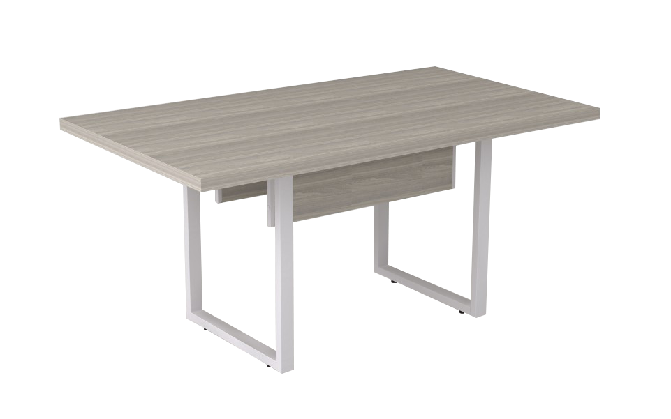 Mesa De Reunião Pé Quadrado 250 X 100 | Linha Prima ARQ 40mm