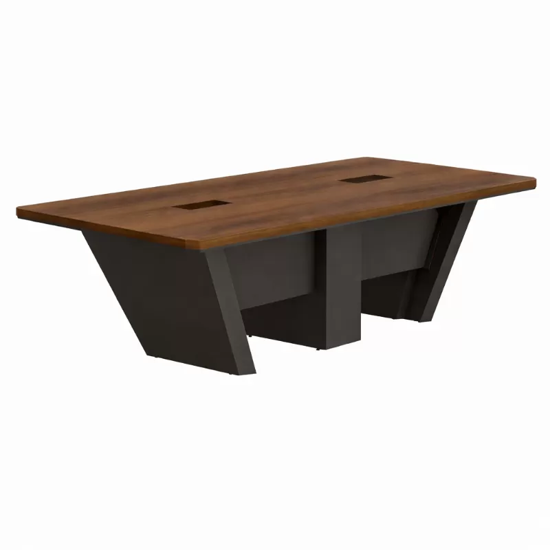 Mesa Reunião Escritório Alto Padrão 16 Lugares | 4000 X 1200 - Altis 55 Mm *com 2 Caixas De Tomadas