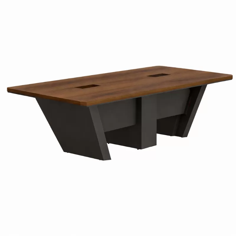 Mesa Reunião Escritório Alto Padrão 16 Lugares | 4000 X 1400 - Altis 55 Mm *com 2 Caixas De Tomadas