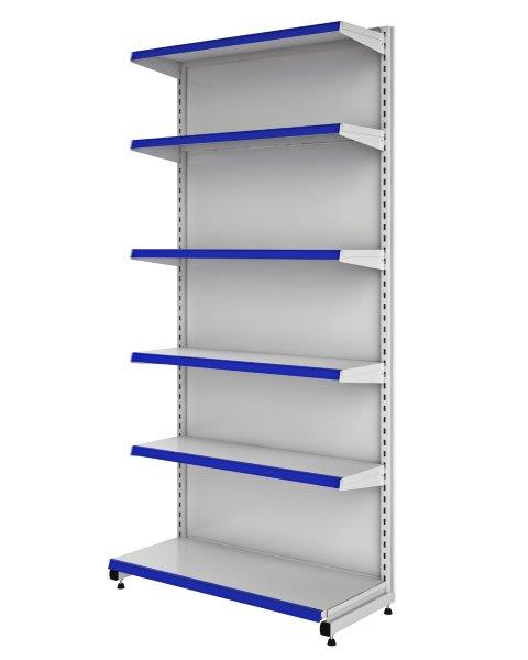 Gôndola Fácil Centro Dupla - GFPI | Base + 5 Planos - Alt. 2,01m 