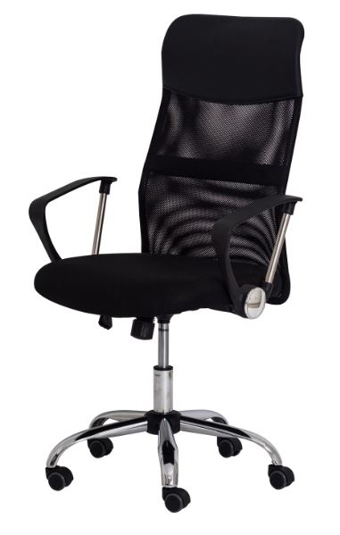 Cadeira Para Escritório SLIM Presidente | Assento Estofado, Base Cromada - Cadeira Home Office SUPER OFERTA!
