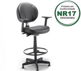 Cadeira Operativa Caixa Industrial - Executiva Ergonômica NR17