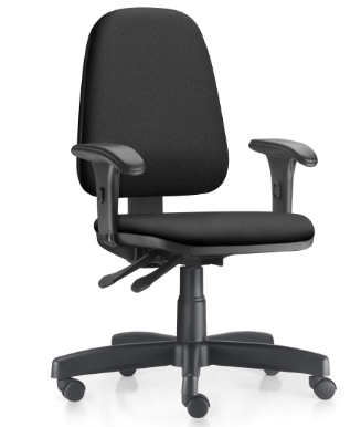 Cadeira Para Escritório Ergonômica SKY Presidente I Com Braços - Back System Evolution | Certificada Abnt